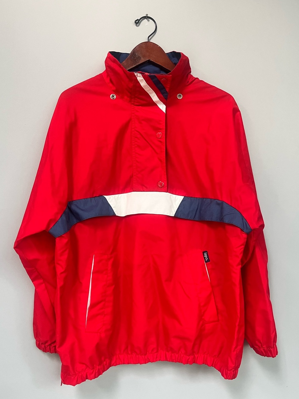 Vintage 80’s-90’s windbreaker with funnel neck